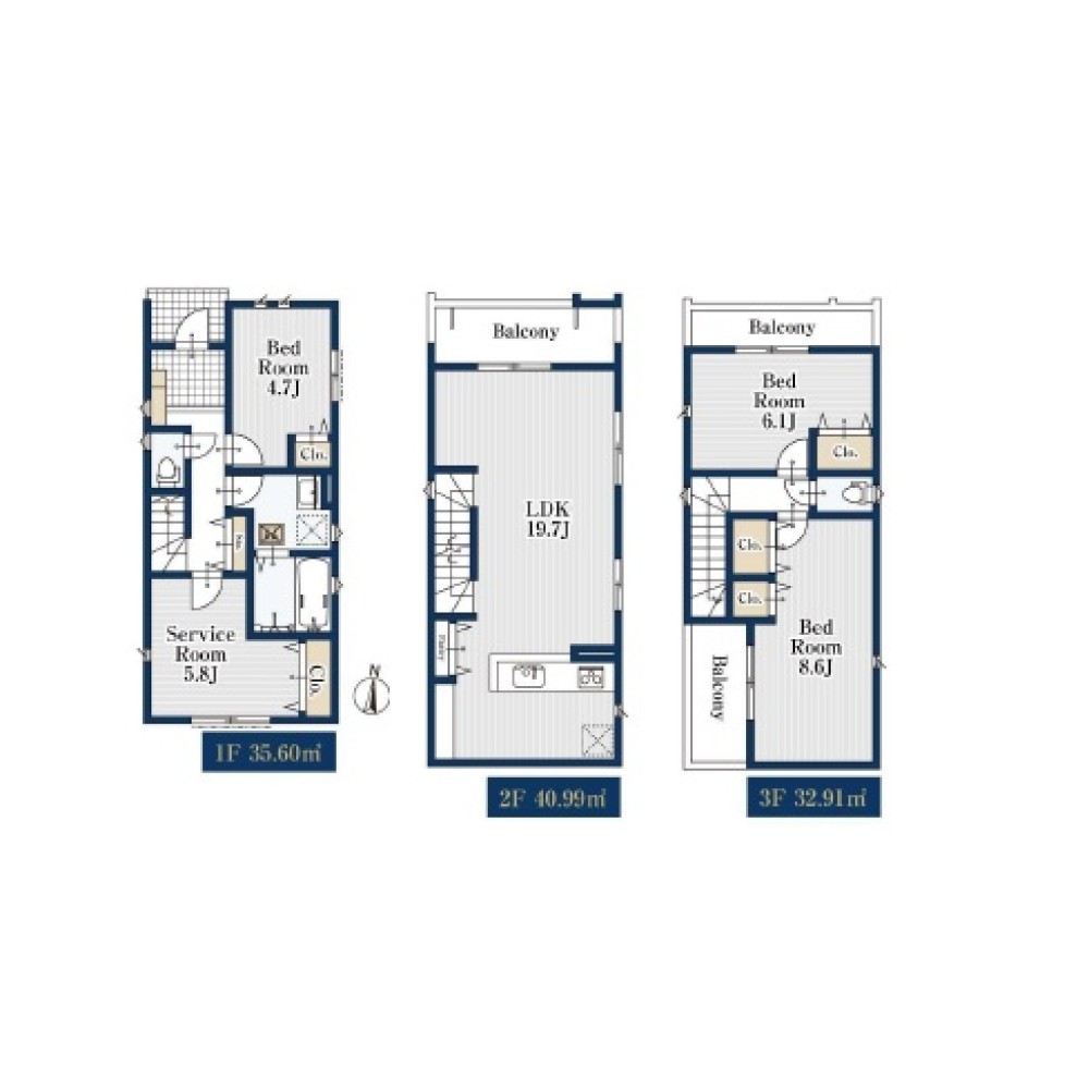 名古屋市中村区大正町314①　全1棟　1号棟 画像2