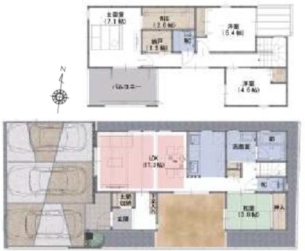 知立市新林町　全3棟　B号棟 画像1