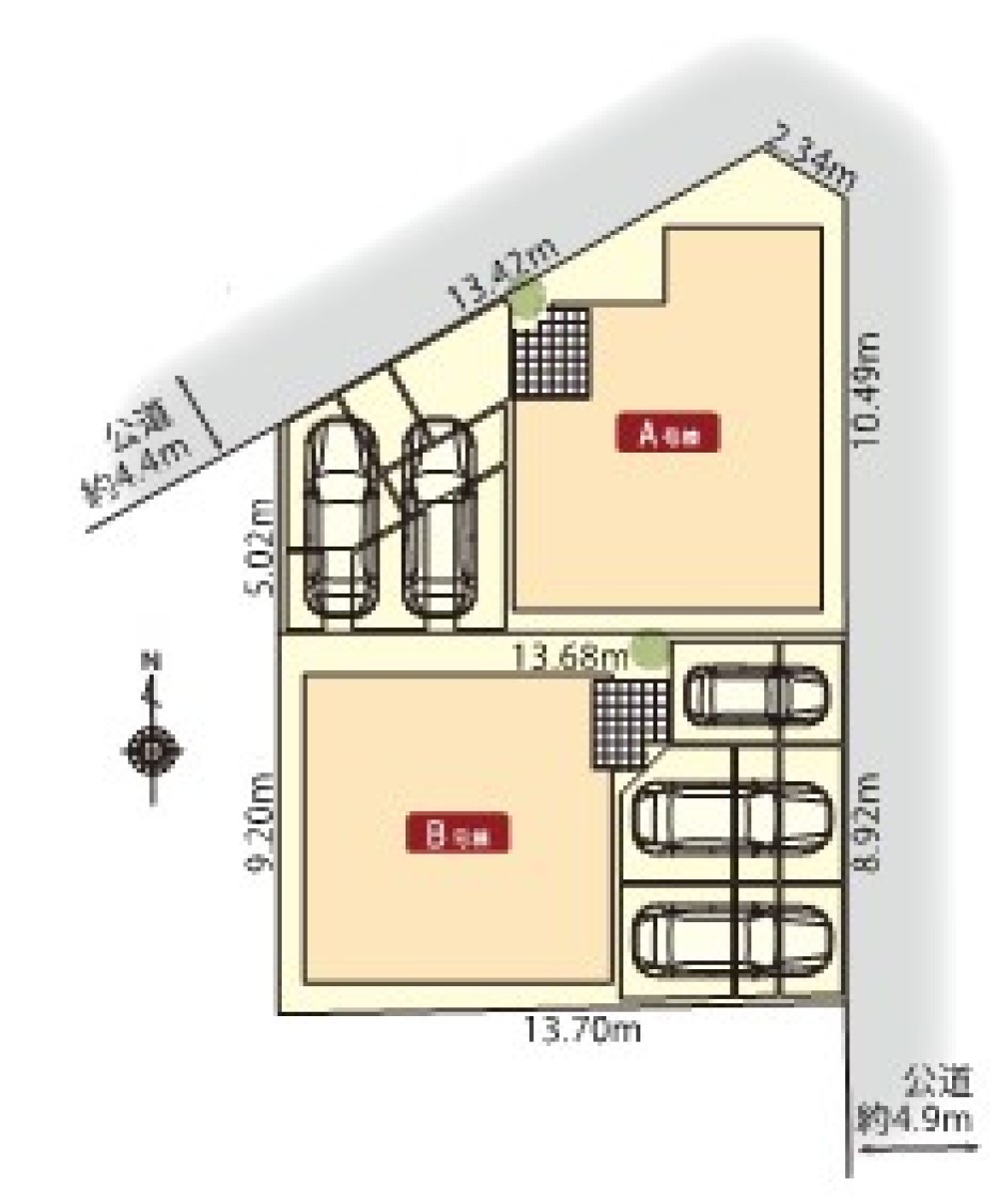 カースペース2台分ございます！