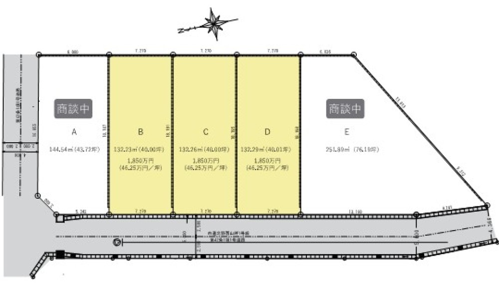 岡崎市北野町　全5区画　D区画 画像1