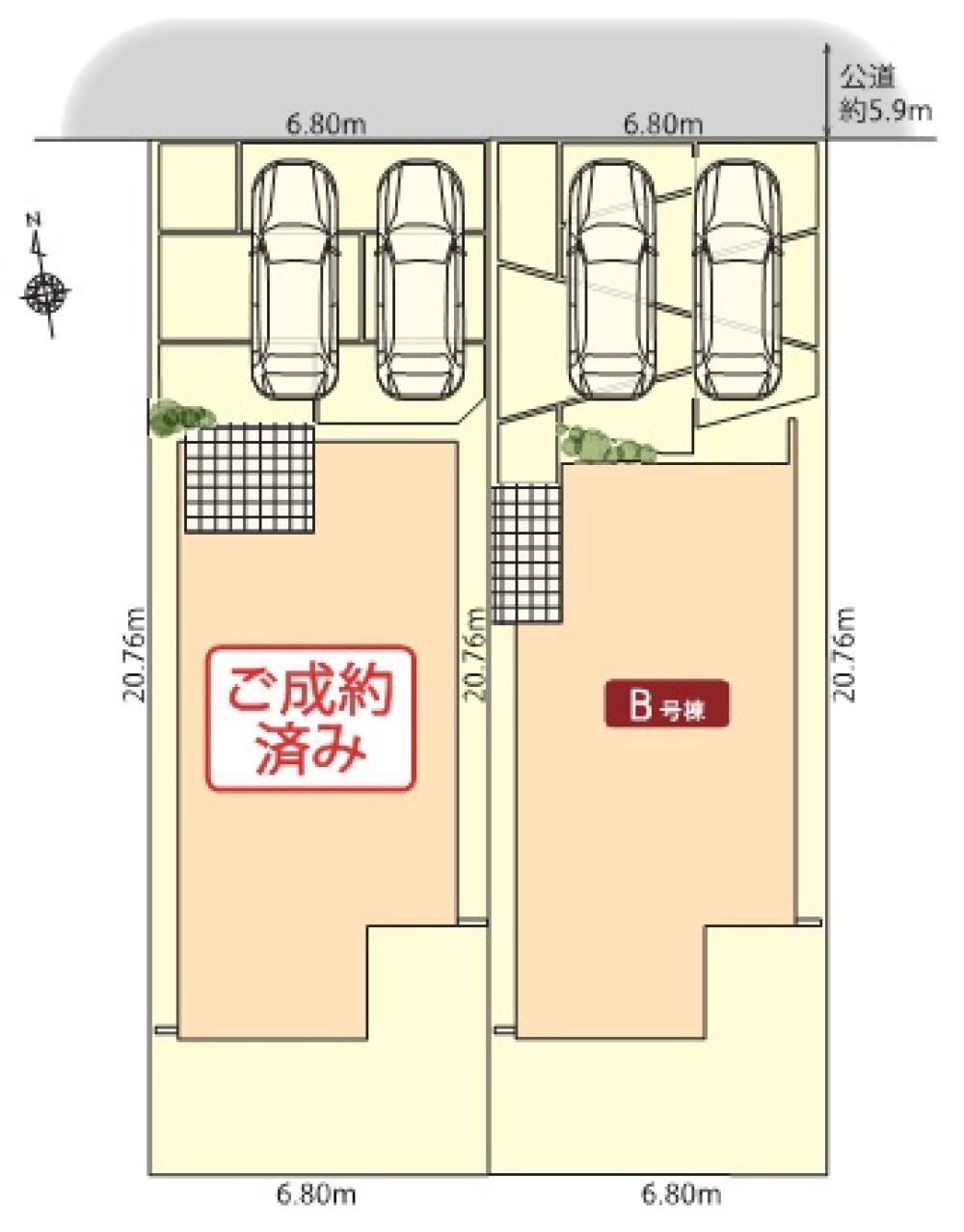 知立市八ツ田町　全2棟　B号棟 画像1