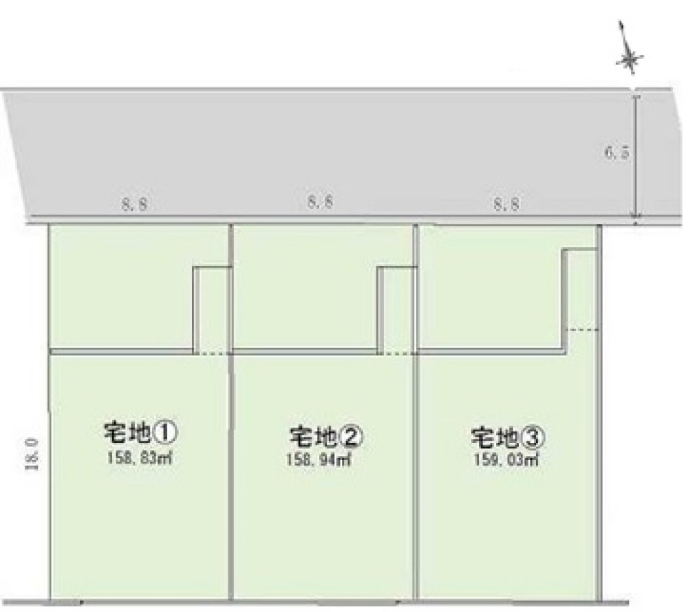 名古屋市天白区向が丘三丁目　3区画　3号地 画像1