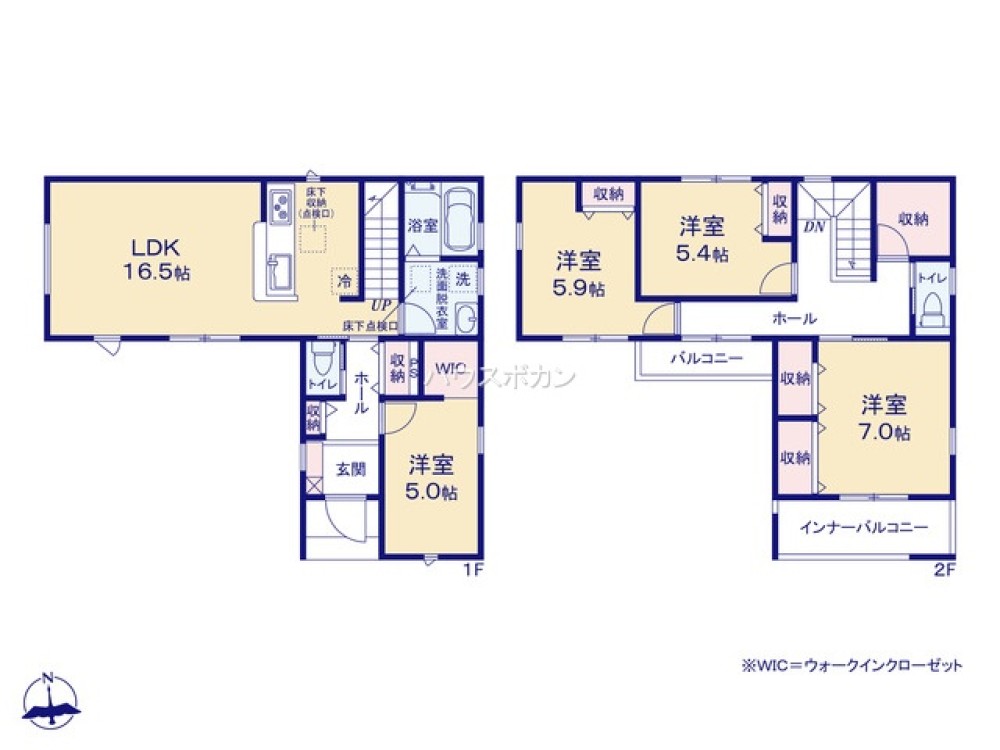 全居室収納豊富・ゆとりのある間取り