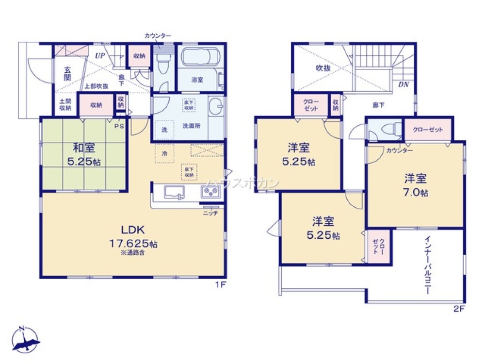 知多市南粕谷三丁目　全1棟　1号棟 画像3
