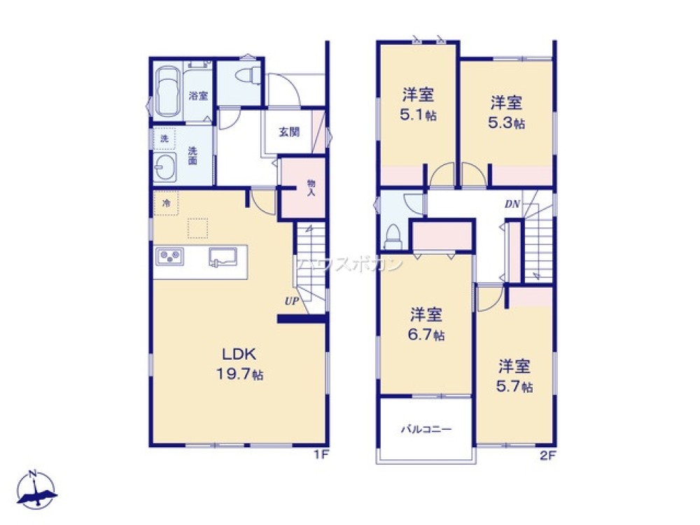 小牧市小牧第5　全2棟　1号棟 画像4