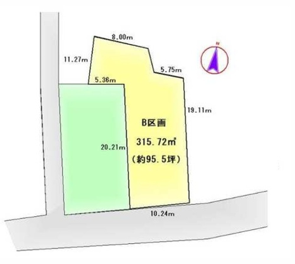 海部郡大治町大字西条　全2区画　B区画 画像1