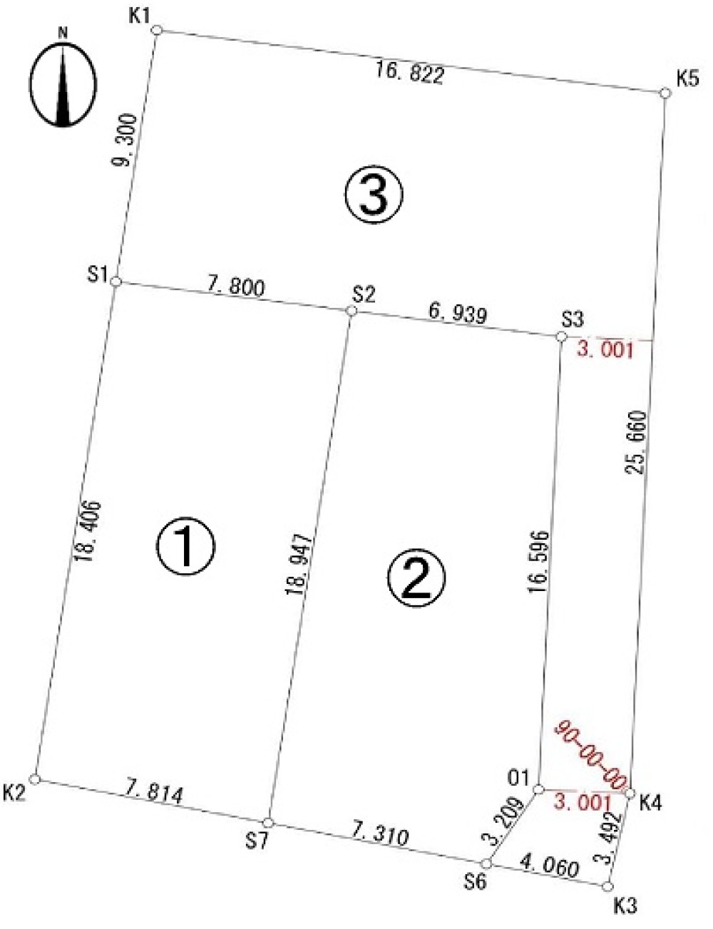 一宮市東印田町　全3区画　1号地 画像1