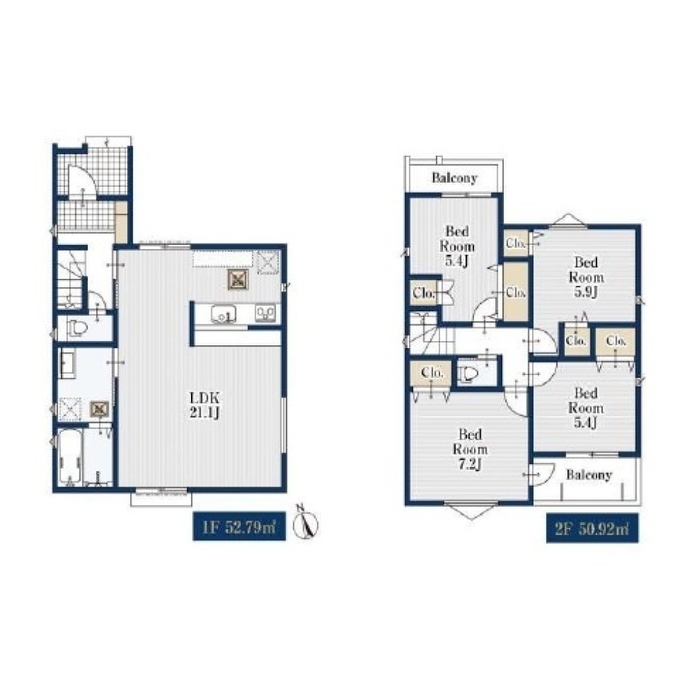 名古屋市緑区曽根　32506②　全2棟　1号棟 画像2