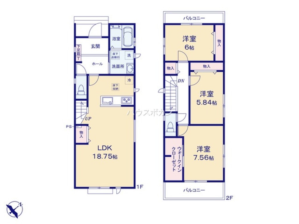 春日井市八事町　全4棟　B棟 画像4