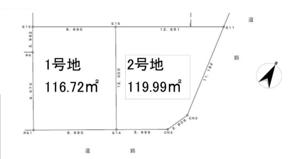 一宮市柳戸町一丁目　全2区画　2号地 画像1