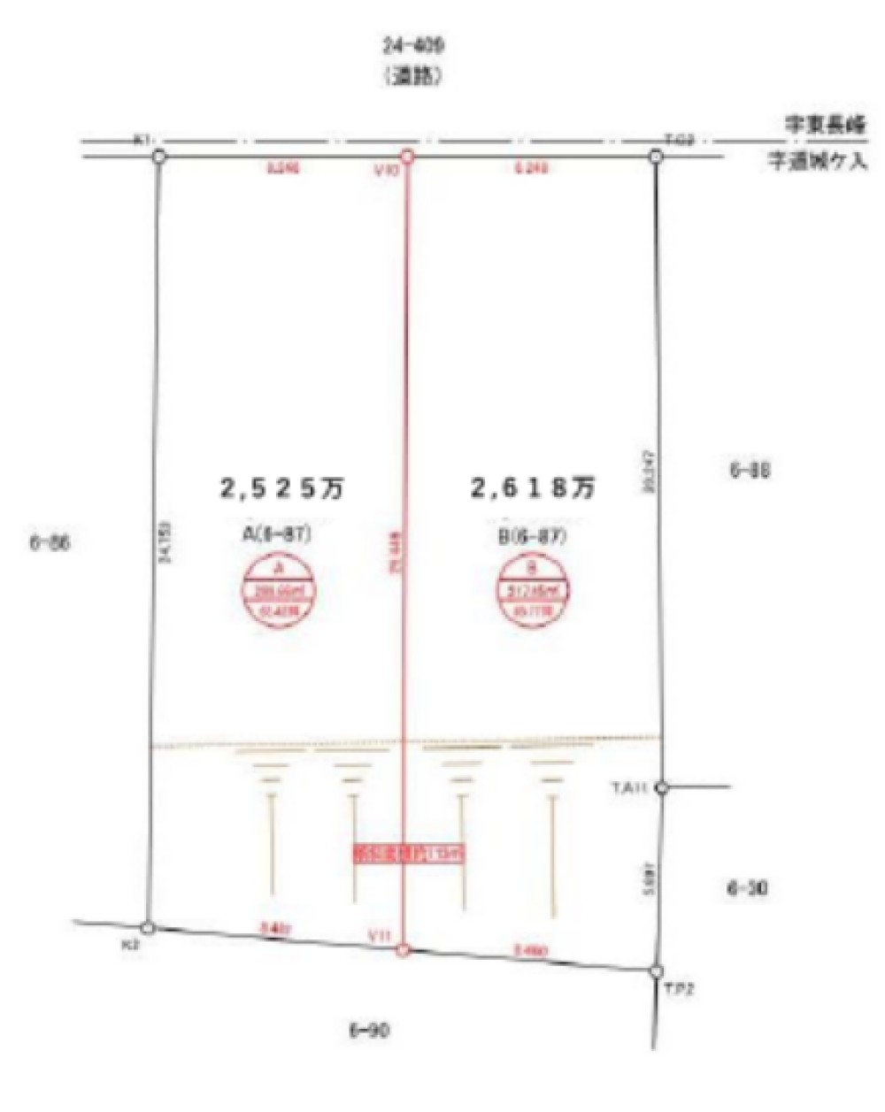 岡崎市明大寺町　全2区画　A区画 画像1