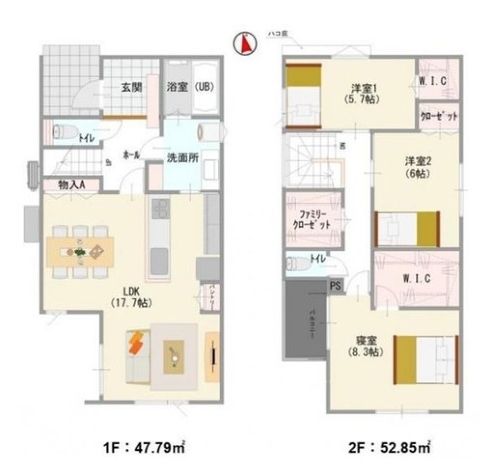 一宮市大和町妙興寺第三　全3棟　1号棟 画像3