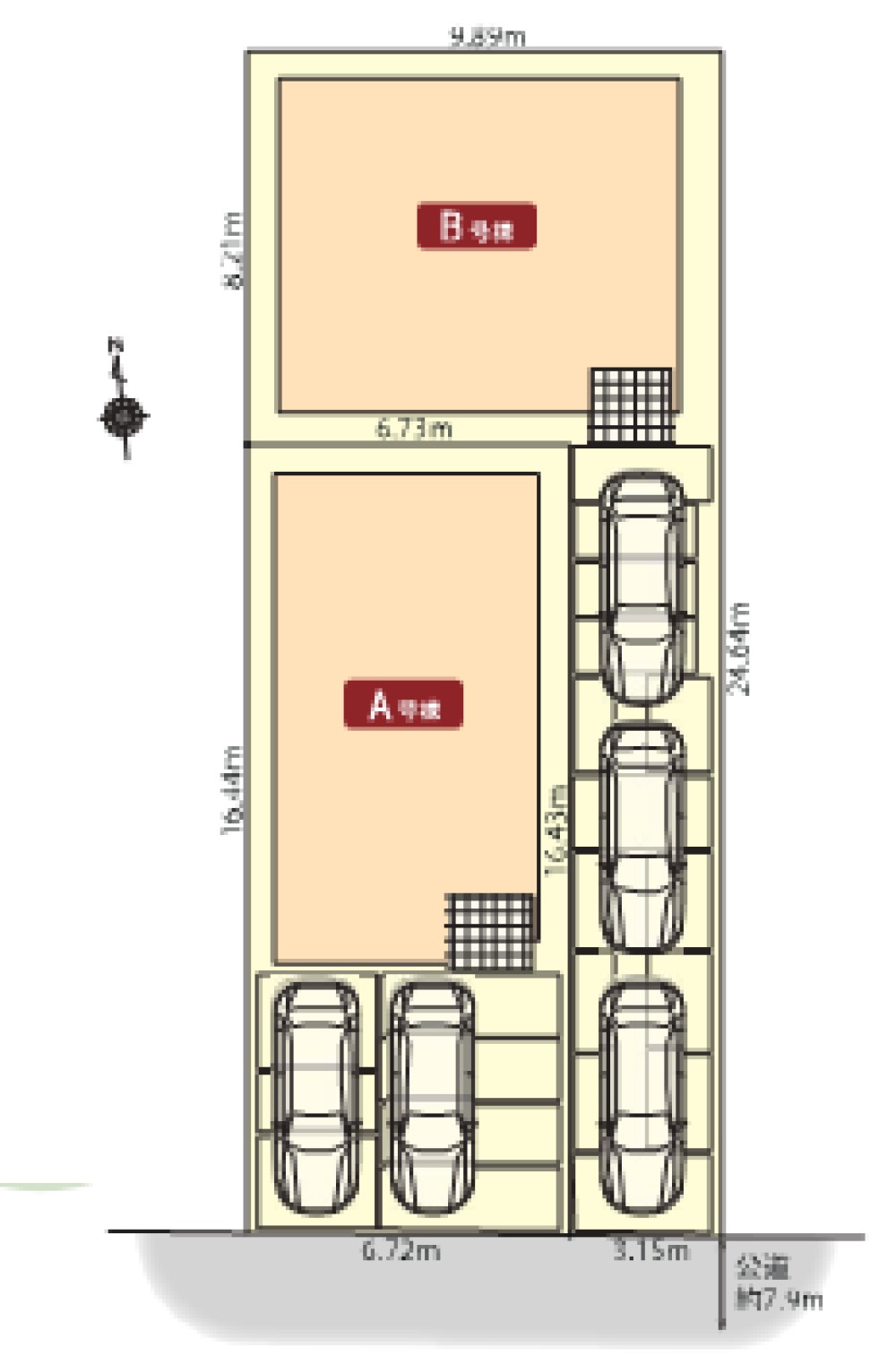 安城市東新町　全2棟　B号棟 画像1