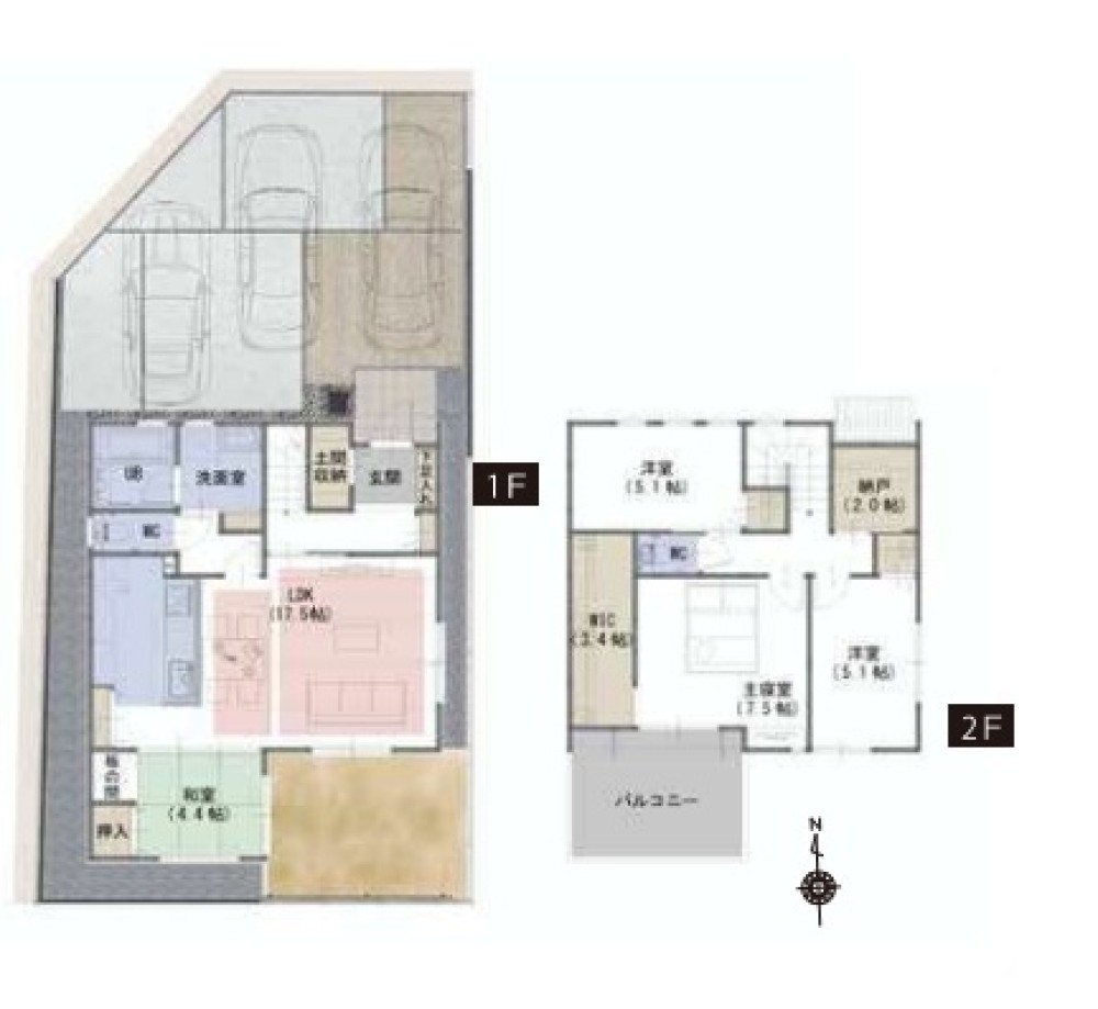一宮市大和町馬引3期　全3棟　A号棟 画像2
