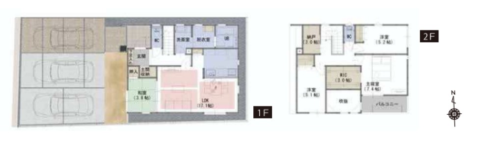 一宮市大和町馬引3期　全3棟　C号棟 画像2