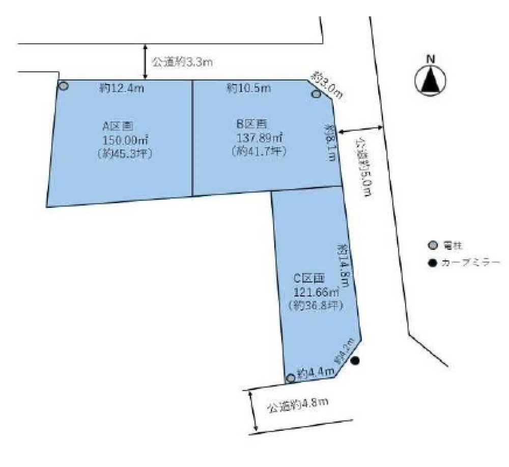 岡崎市上和田町　全3区画　B区画 画像1