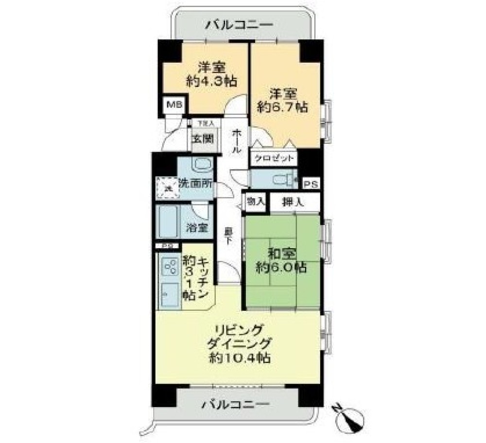 ライオンズマンション豊川開運通 画像1
