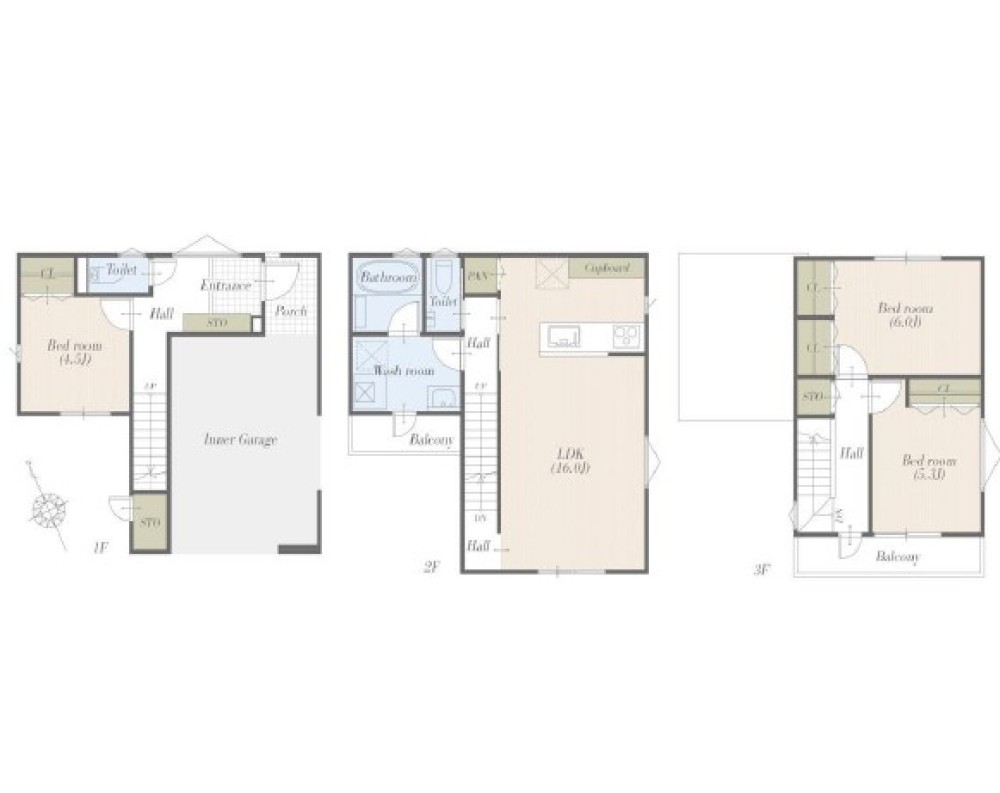 豊川市牛久保駅通五丁目　1号地 画像2