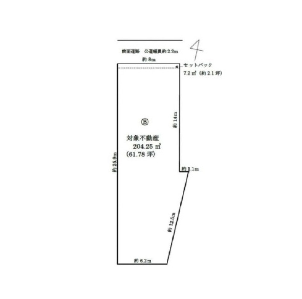海部郡蟹江町城二丁目　全2区画　B区画 画像1