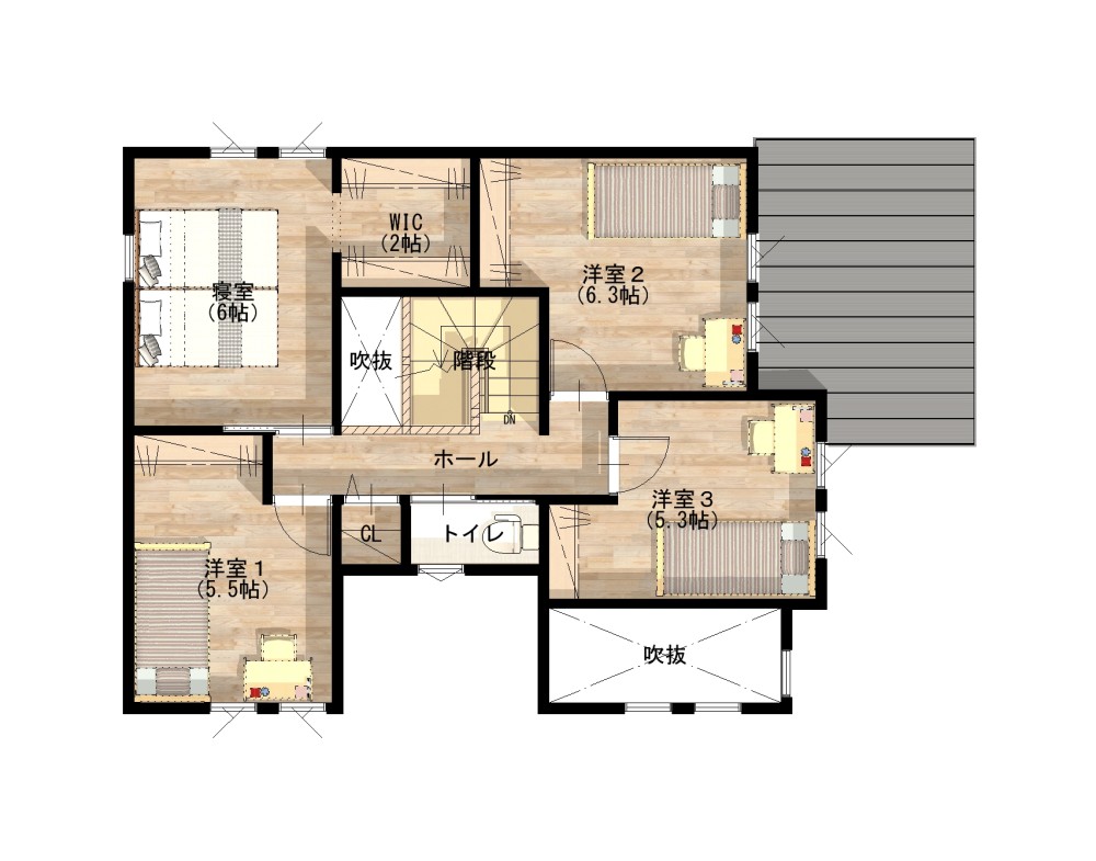 リビングを見渡せるカウンターキッチン！
