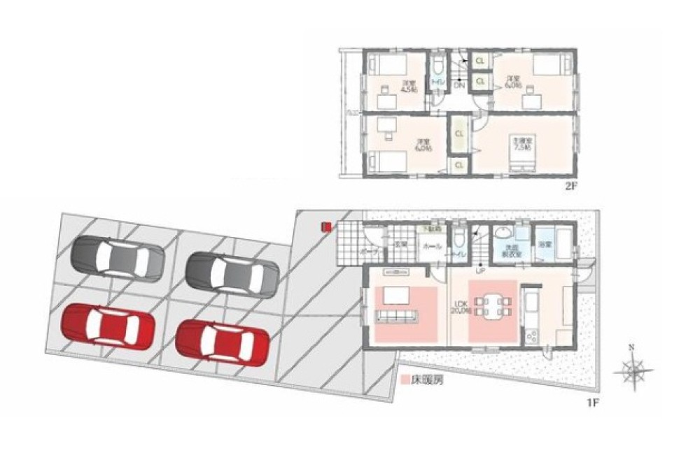 一宮市西萩原　全2棟　B号棟 画像2