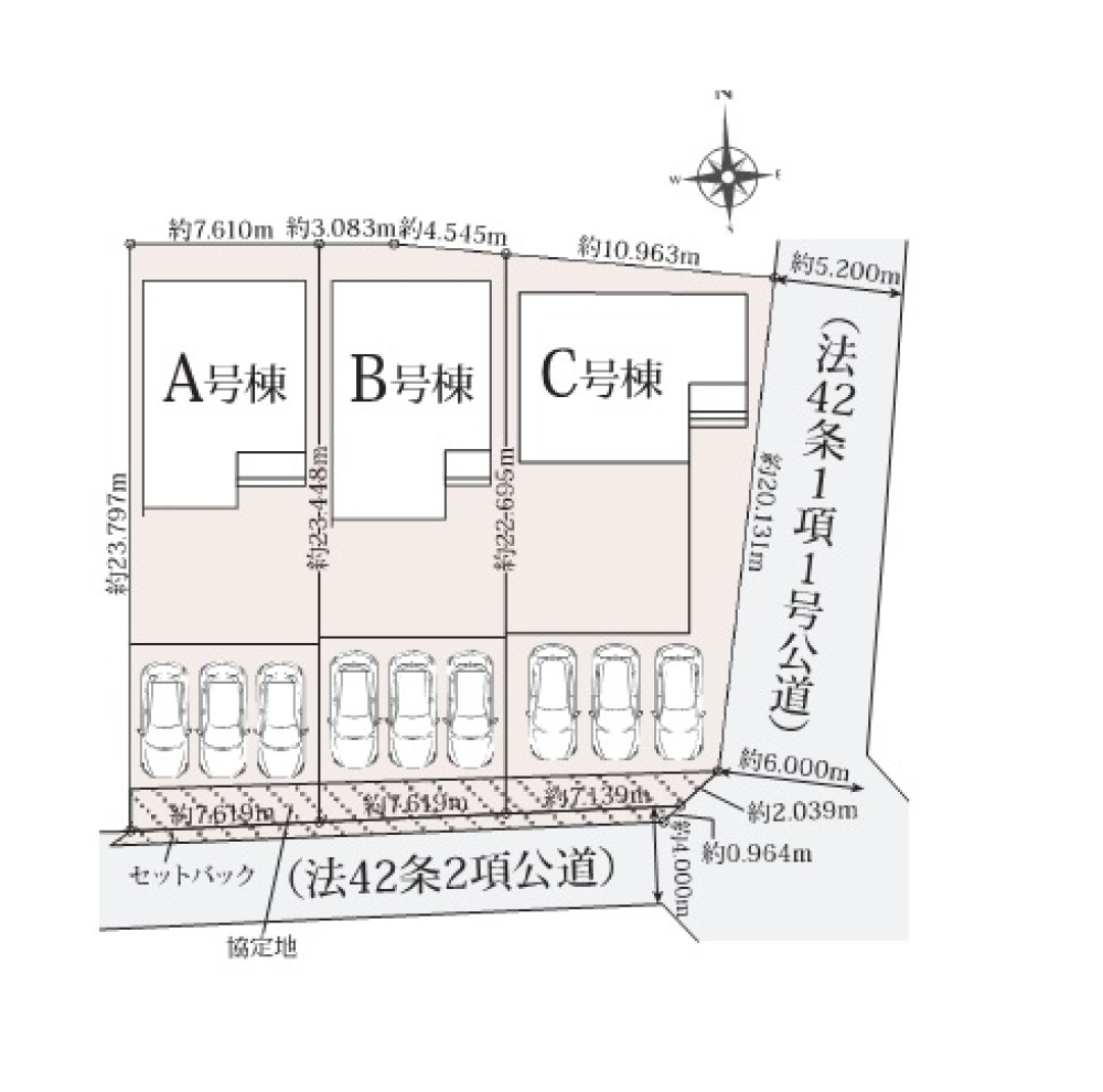 一宮市萩原町　全3棟　A号棟 画像1