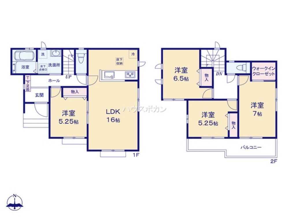 全居室収納豊富・ゆとりのある間取り◎