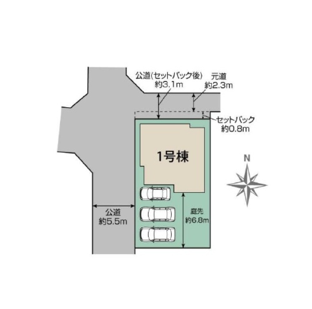 一宮市大毛　1期　全1棟　1号棟 画像1