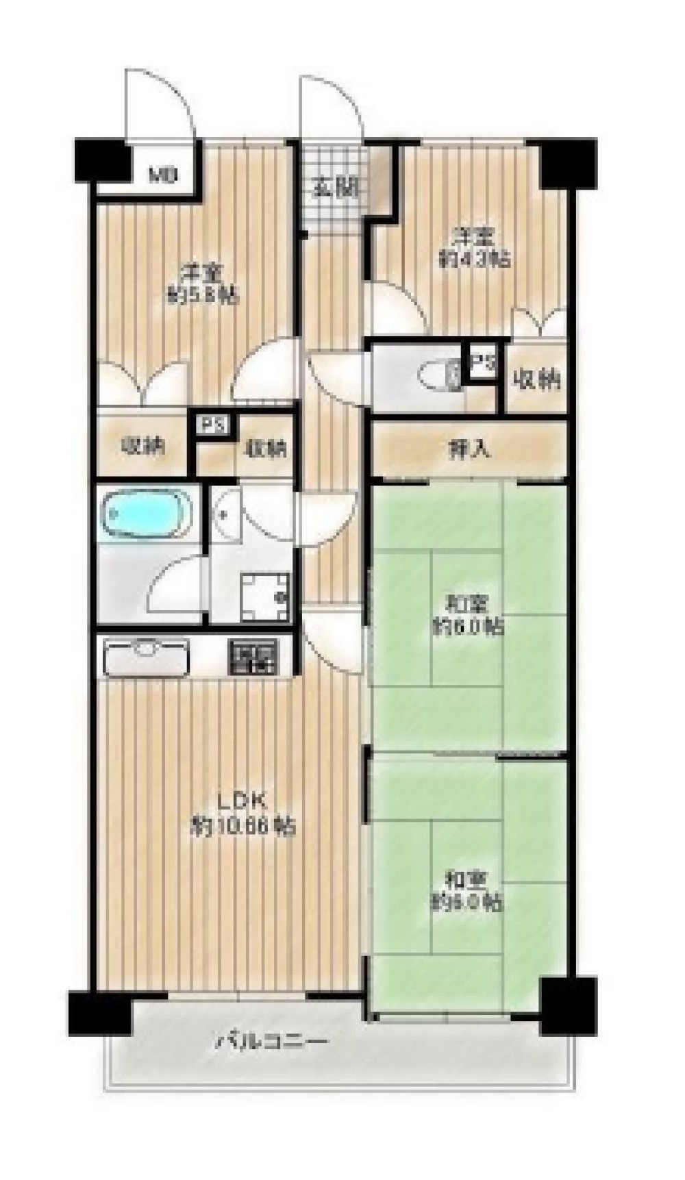 キングスコート六名公園 画像1