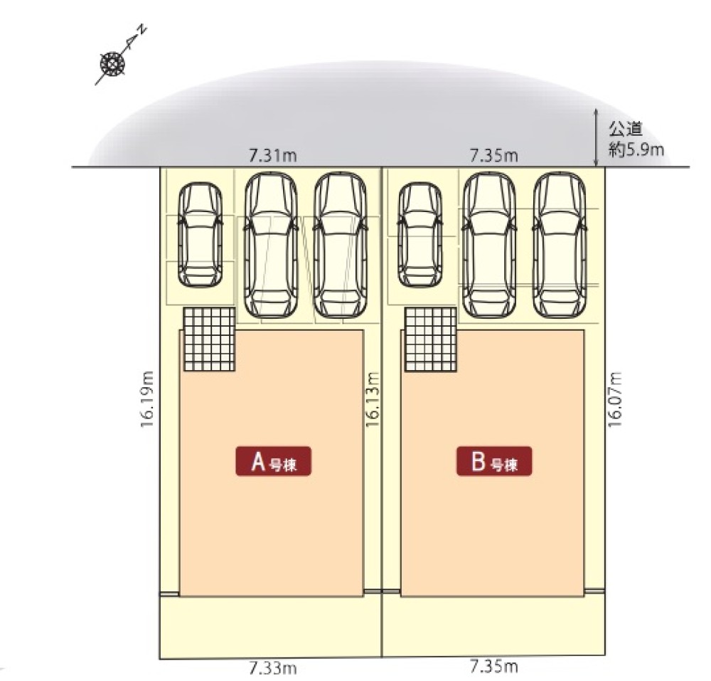 小牧市大字久保一色4期　全2棟　B号棟 画像1