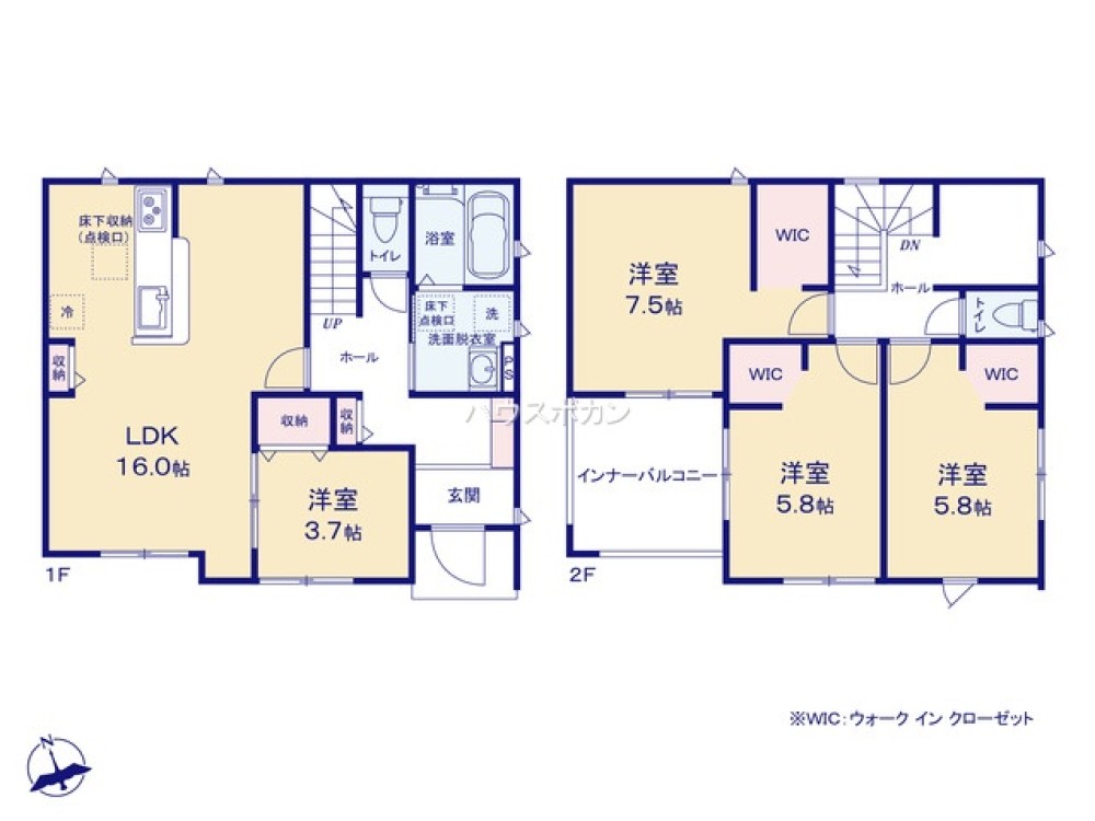 岡崎市元能見町　全2棟　2号棟 画像4