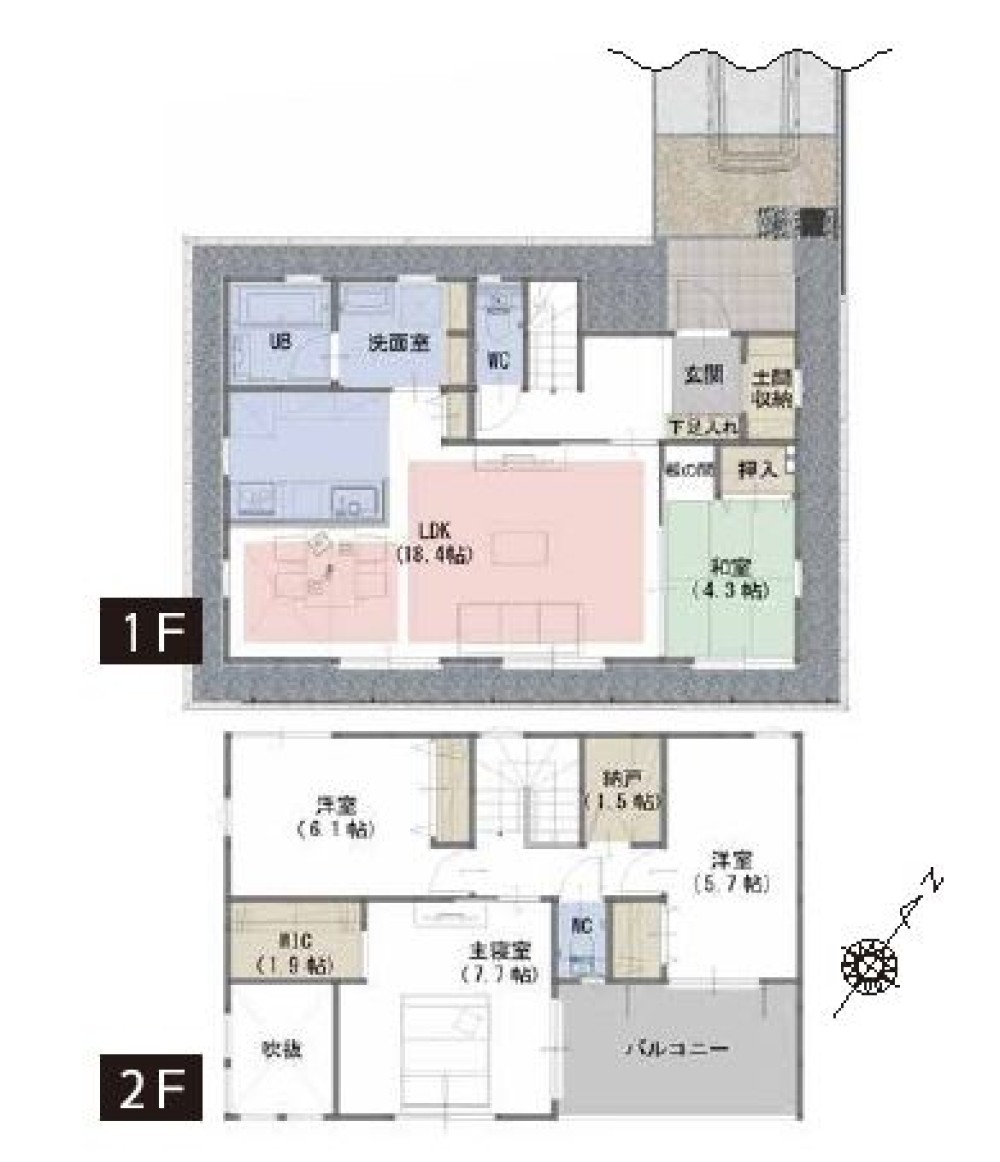 名古屋市天白区島田　全4棟　B号棟 画像2