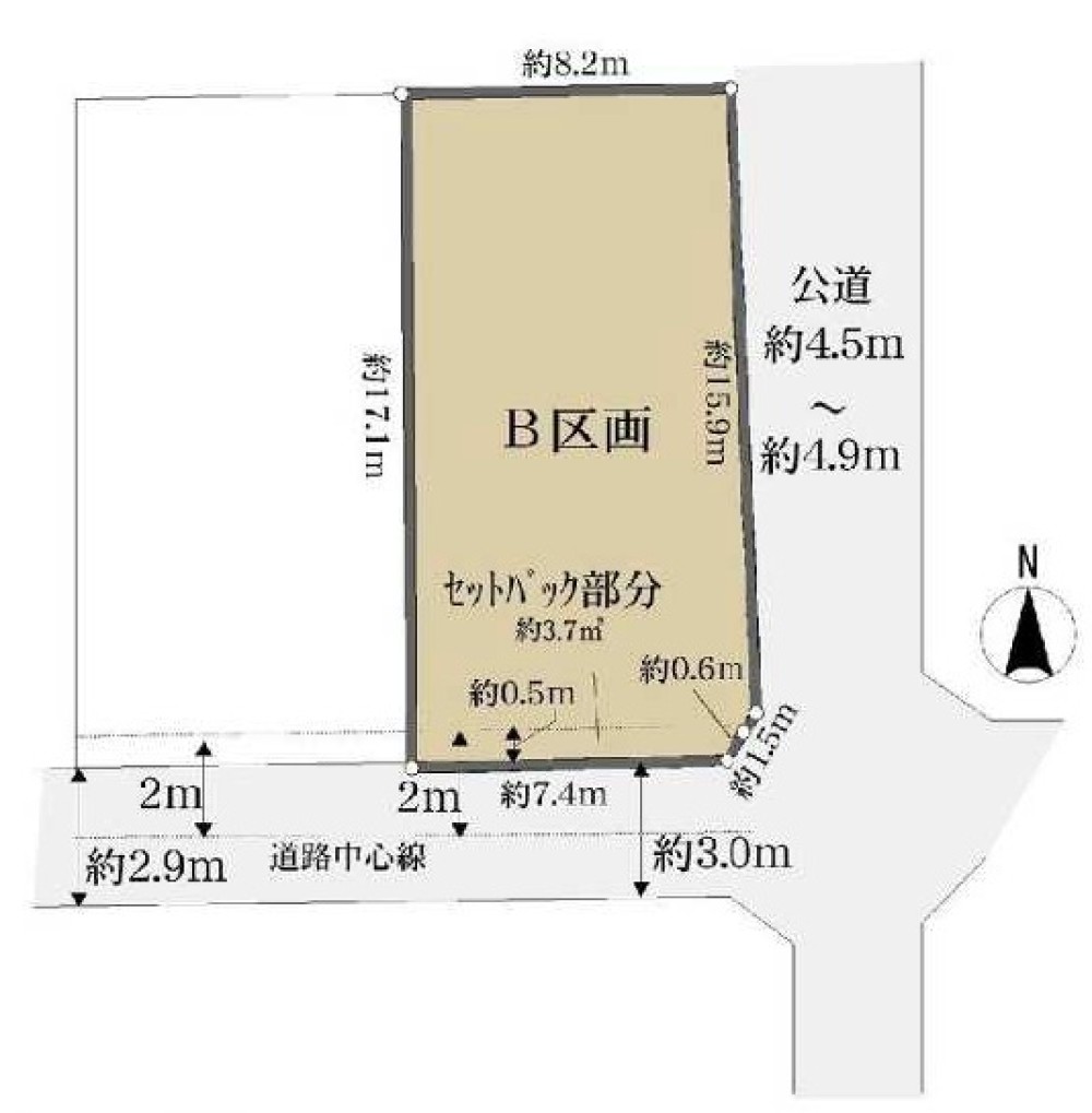 北名古屋市宇福寺天神　全2区画　B区画 画像1