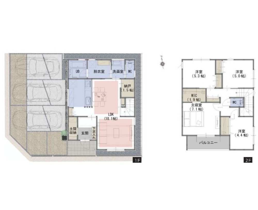 名古屋市中村区八社二丁目　全2棟　B号棟 画像2