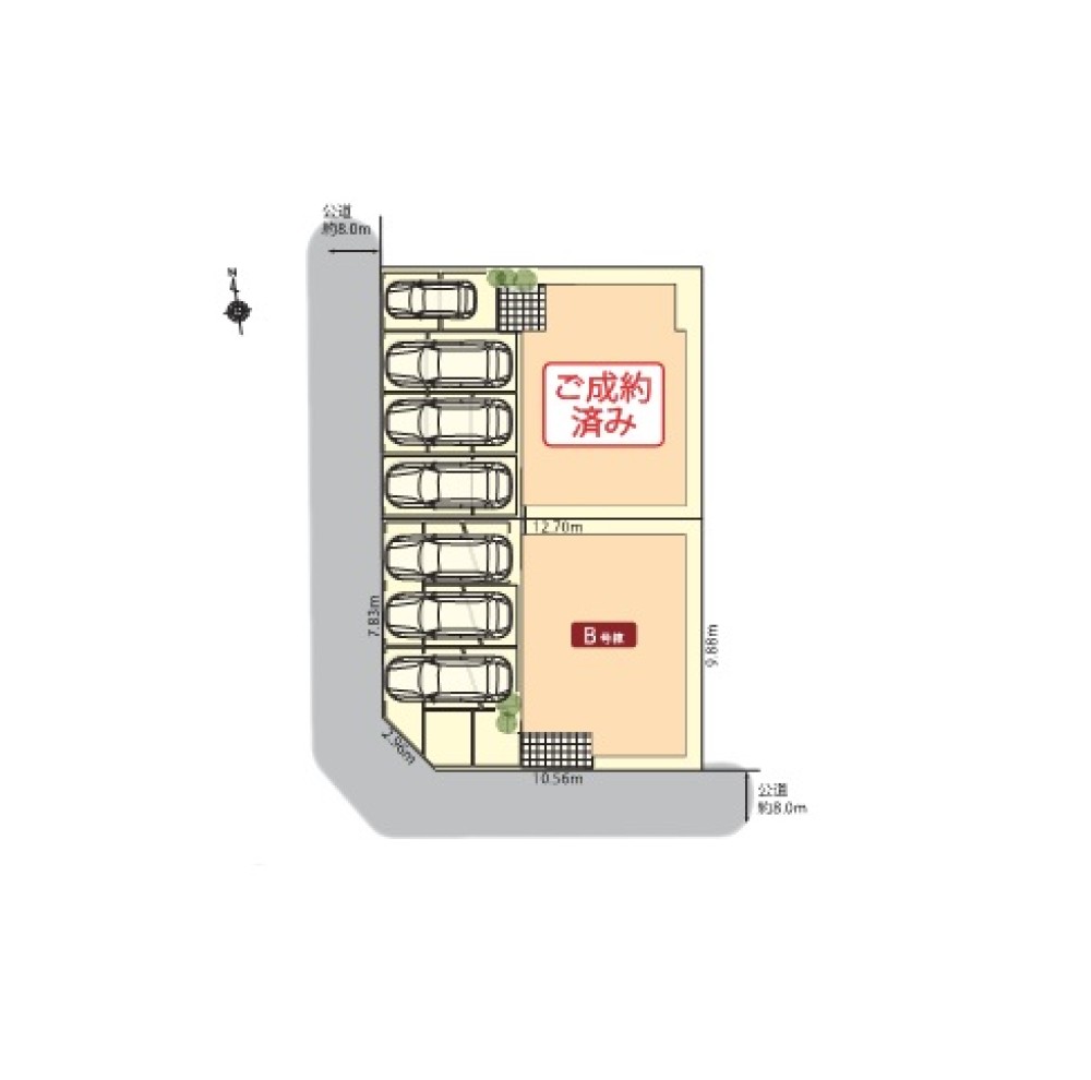 名古屋市中村区八社二丁目　全2棟　B号棟 画像1