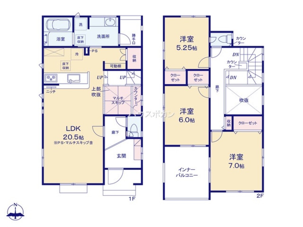半田市花田町一丁目　第2期　全2棟　1号棟 画像5