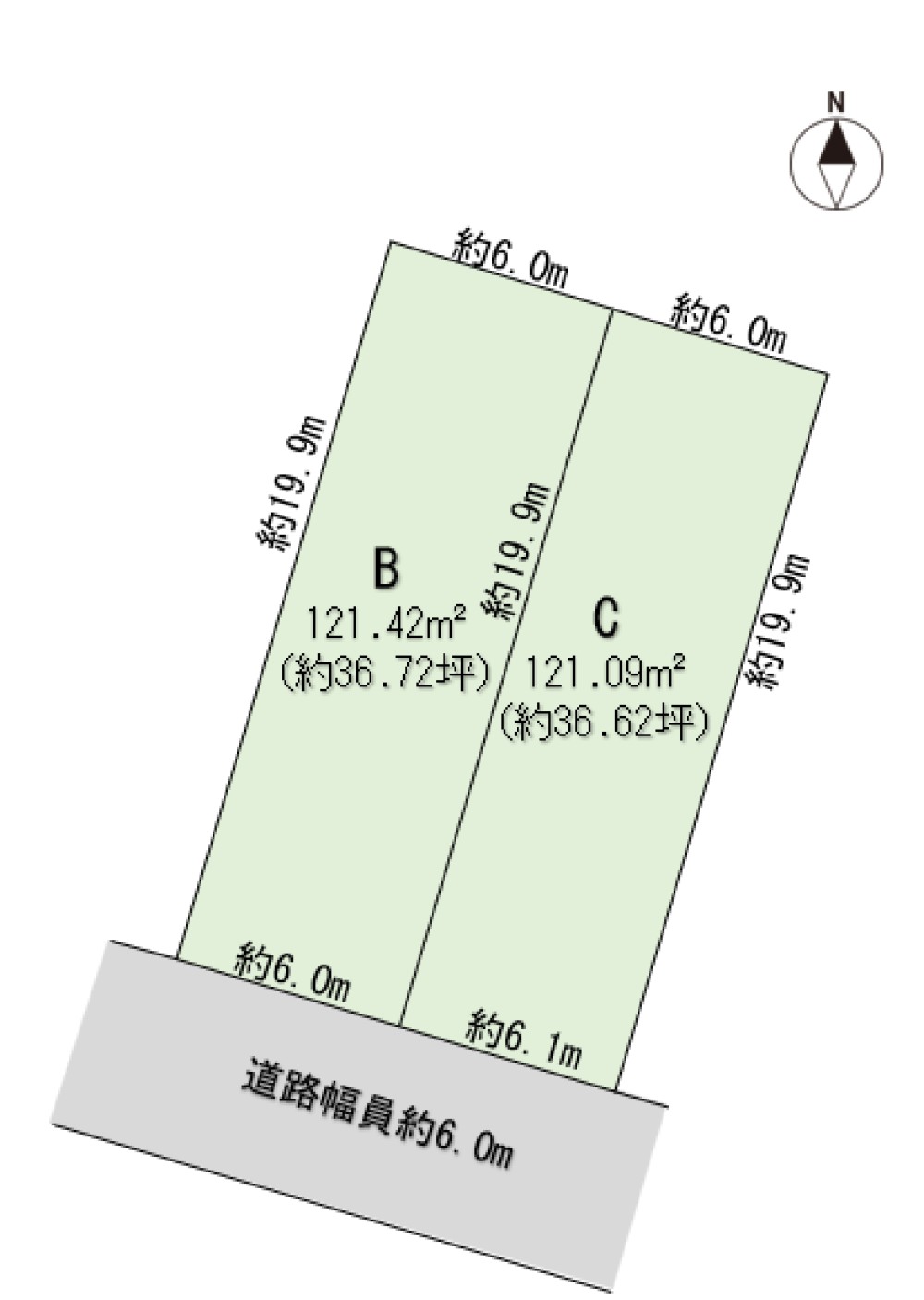 中川区八熊　全2区画　B区画 画像5