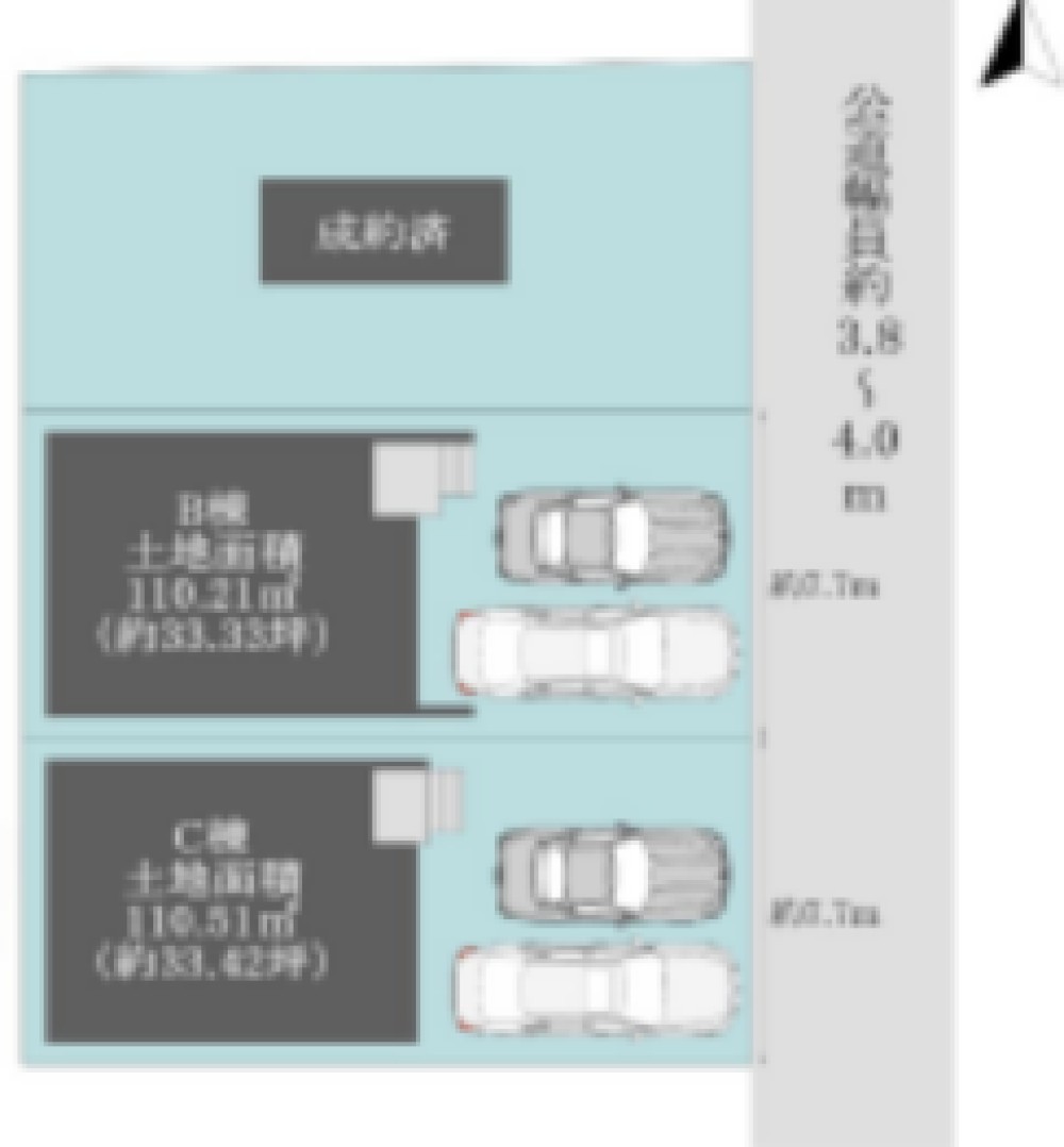 岡崎市美合町　全3棟　B棟 画像1