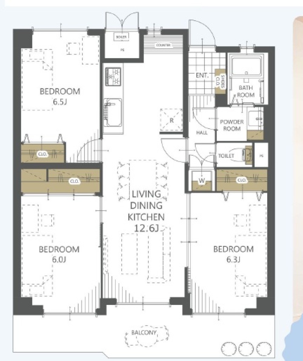 横須賀西住宅(横須賀駅西第1ビル) 画像1