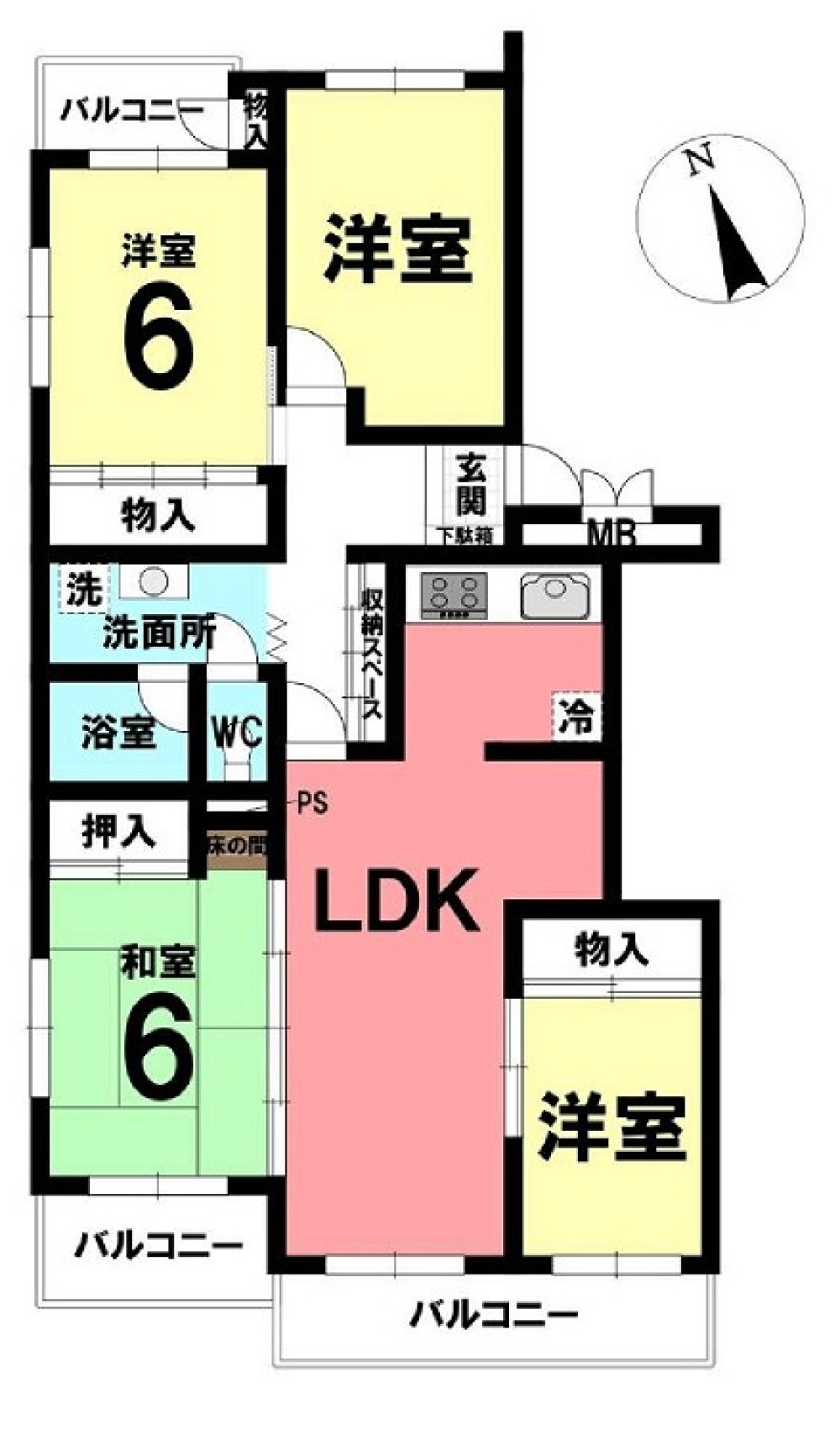 安城グランドハイツ東棟 画像1