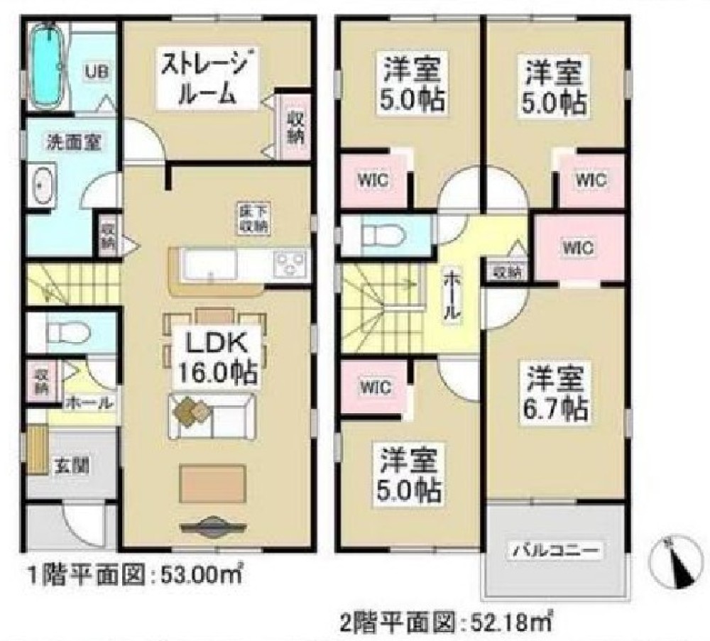 碧南市笹山町　全6棟　3号棟 画像6
