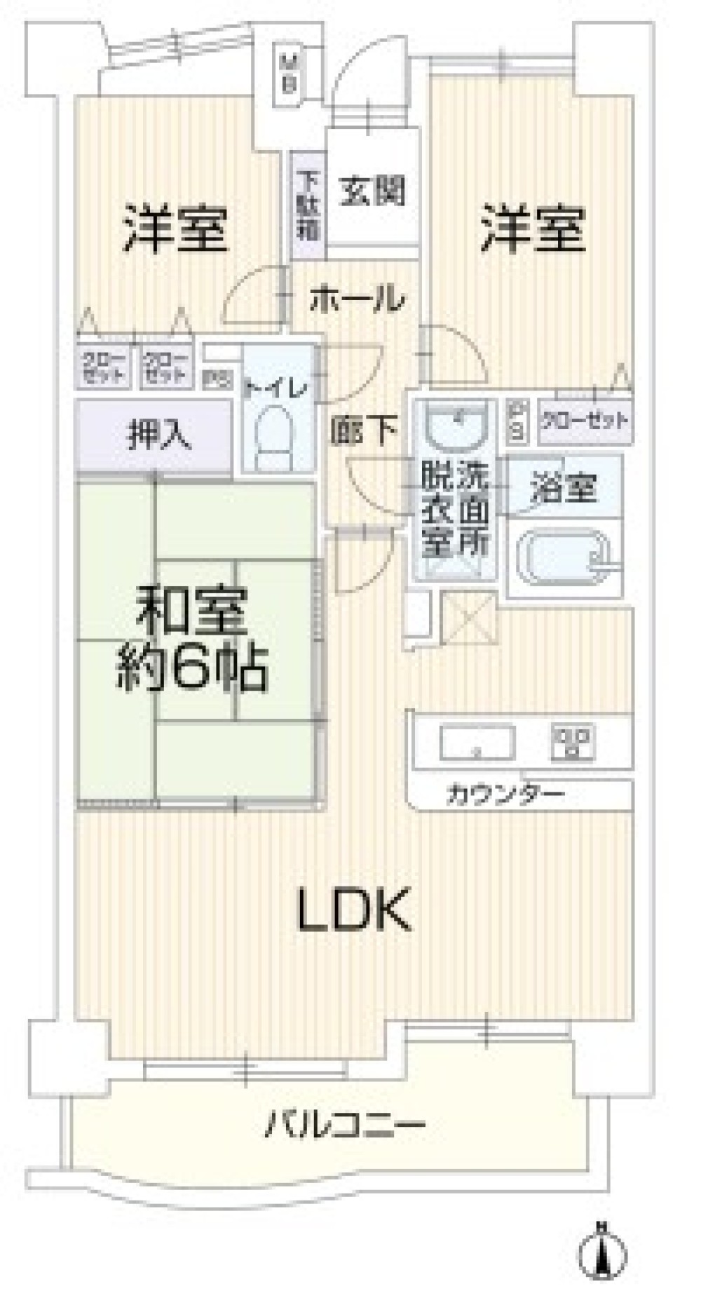 南向き日当り良好！