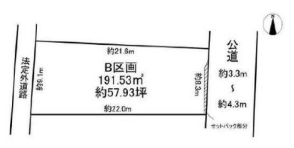 名古屋市中村区岩塚町　全2区画　B区画 画像1