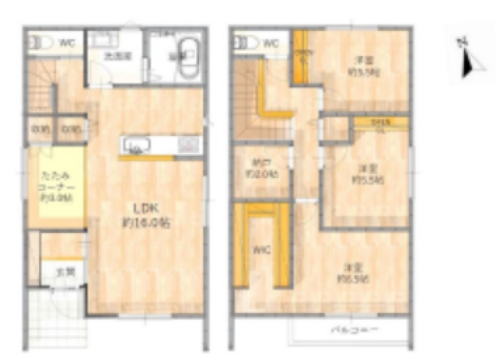 西尾市富山二丁目　全2棟　A棟 画像2