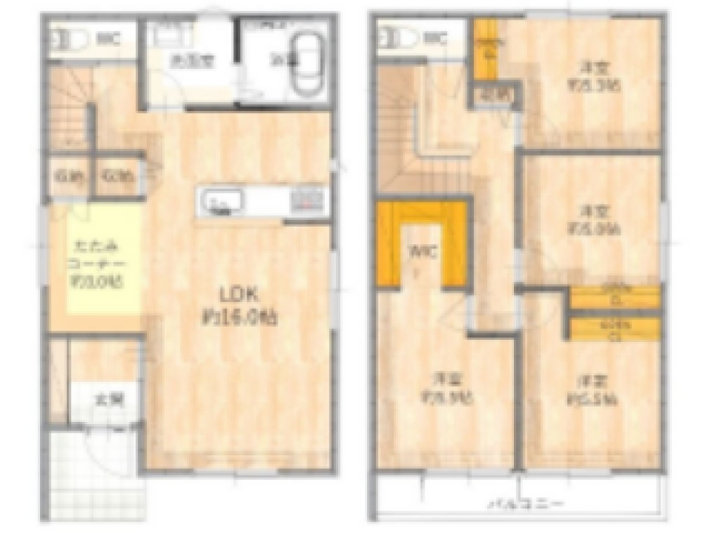 西尾市富山二丁目　全2棟　B棟 画像2