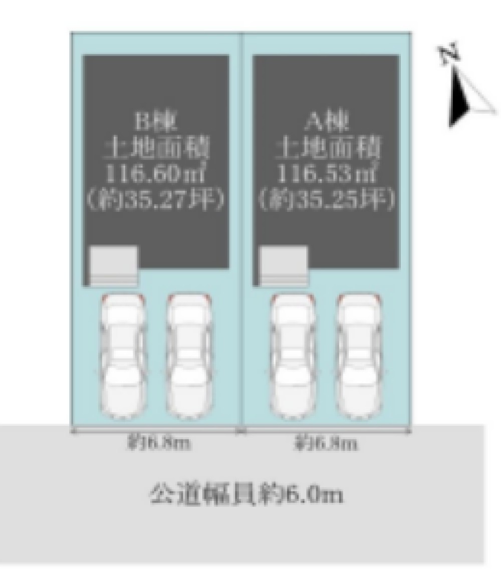 西尾市富山二丁目　全2棟　B棟 画像1