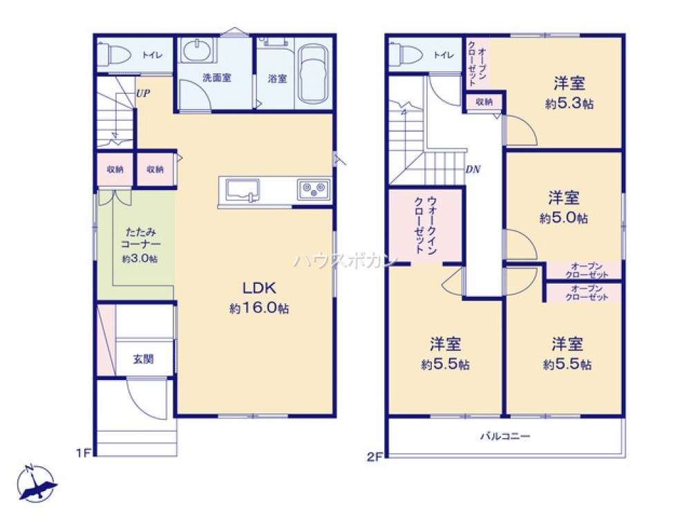西尾市富山二丁目　全2棟　B棟 画像4