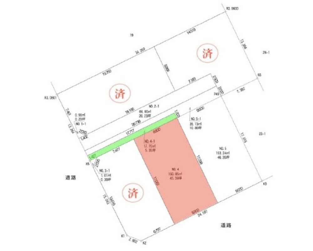 豊川市寿通二丁目　全2区画　No.4 画像1