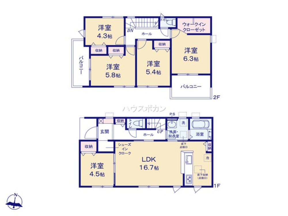 常滑市飛香台　第54　全2棟　2号棟 画像4