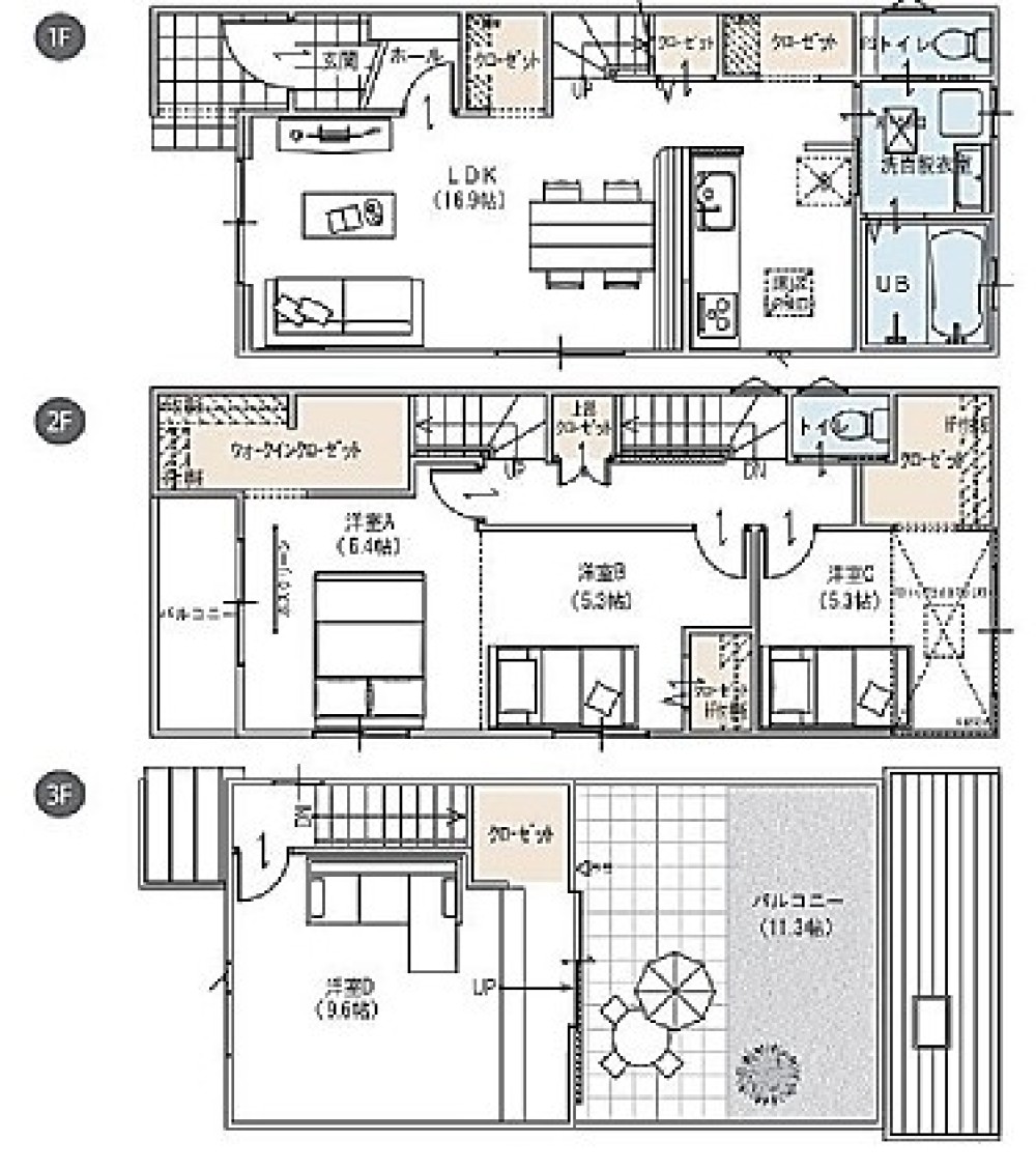 安城市百石町　全4棟　No.C 画像2